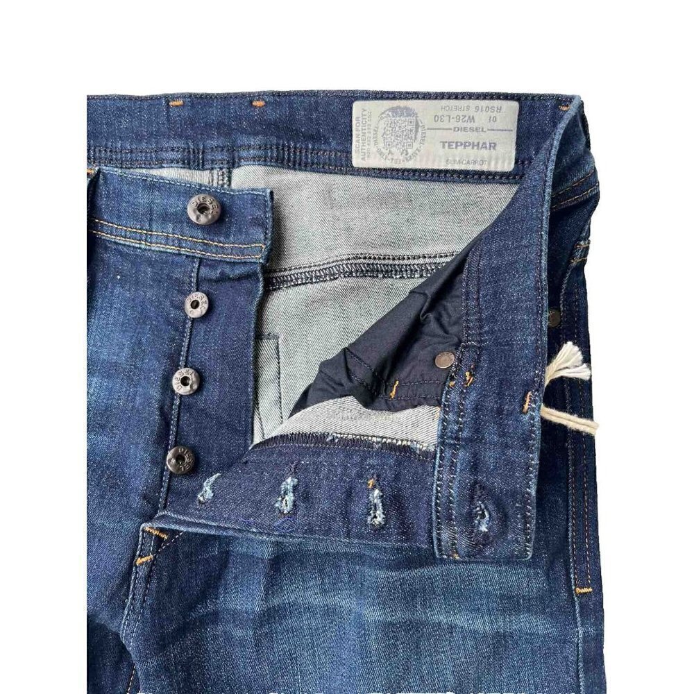 Diesel Men Size 26 Tepphar Slim Carrot Jeans $278 RS016 Blue W26 L30 $218 - Picture 9 of 15
